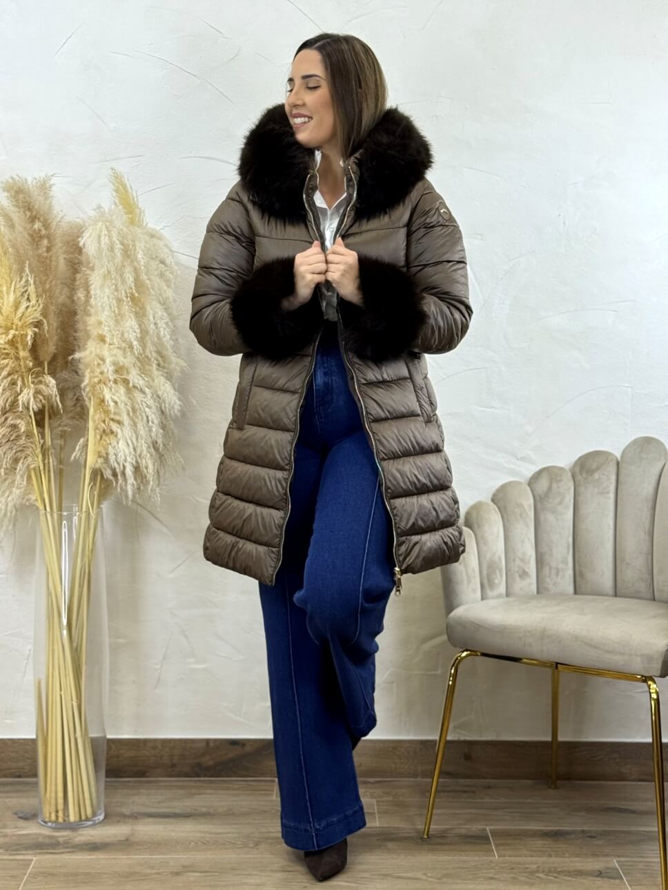 Plumi Snow Ivette Marrón (1)